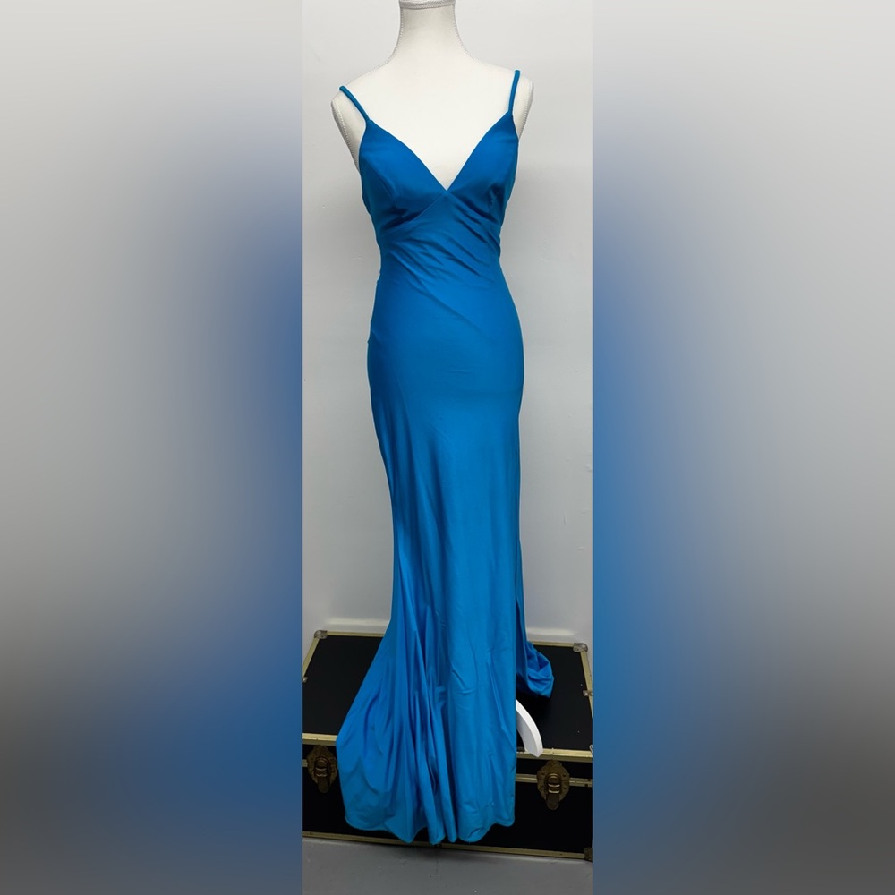 Faviana Elegant Blue Gown